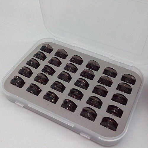 Bobbin Organizer with Fitted Foam, FILLED WITH 30 Bobbins. Bobbin